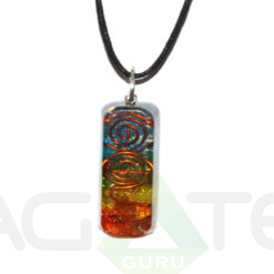Orgonite Copper Wire Pendent with Cord
