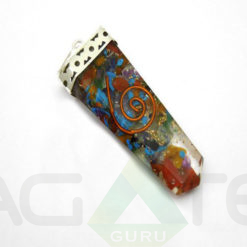 Flate Orgonite Chakra Chips Healing Pendent