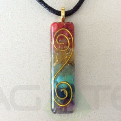 Chakra Chips Orgone Copper Wire pendent