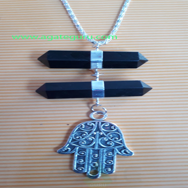 Agagte-Pencil-Long-Pendent-With-Hamsha Agagte-Pencil-Long-Pendent-With-Hamsha