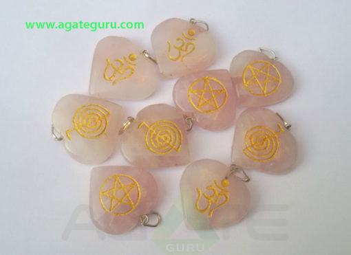 Assorted-Rose-Quartz-Engrave-Heart-Pendant