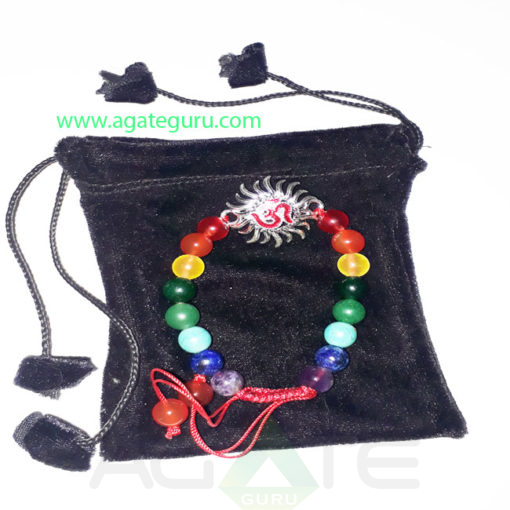 Chakra-beads-Om-Sun-Charm-Bracelet-with-Pouch