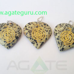 Dalmation-Engrave-Cho-ku-ra-Heart-Pendant