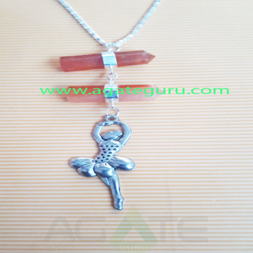 Gemstone-Pencil-Pendent-With-Metal-doll