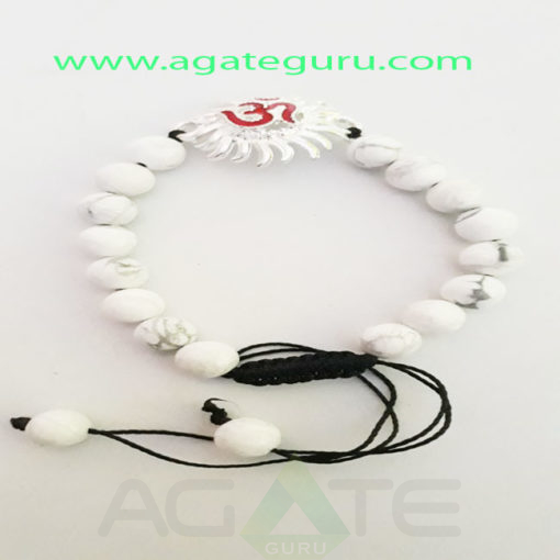 Howlite-Natural-Beads-charm-Bracelet