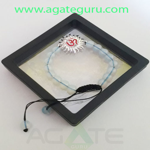 Opalite-Beads-sun-Om-Charm-Bracelet-With-Gift-Box