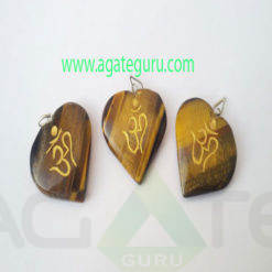 Tiger-Eye-Engrave-Om-Heart-Pendant