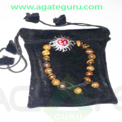 Tiger-eye-Beads-Bracelet-With-sun-Charm