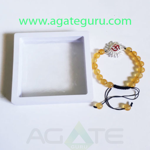 Yellow-Aventurian-Beads-Bracelet-With-Sun-Charm
