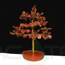 Red Carnelian Orgone Base Crystal Chips Tree