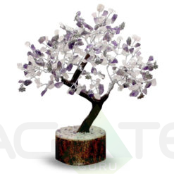 Crystal Quartz & Amethyst Mix agate Chips Tree