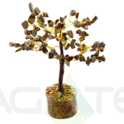 Tiger Eye Gemstone Chips Tree