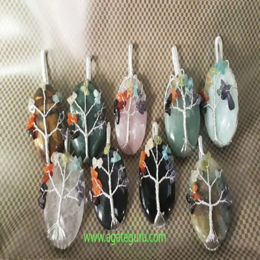 Assorted-Gemstone-Tree-Of-Life-Healing-Pendent