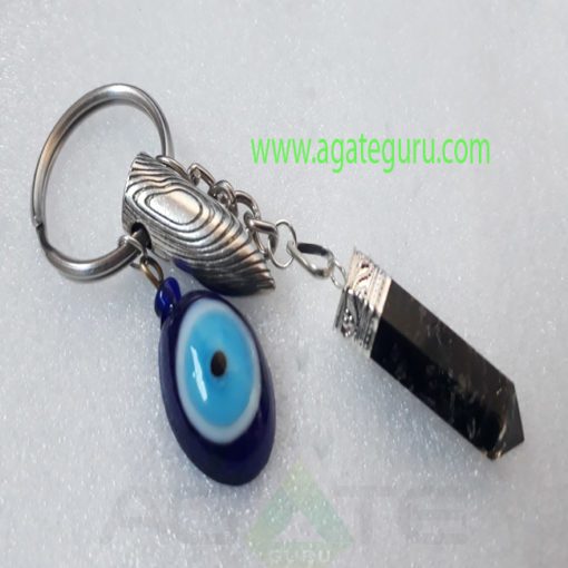 Black-Turmuline-Evil-Eye-Orgone-Keychain