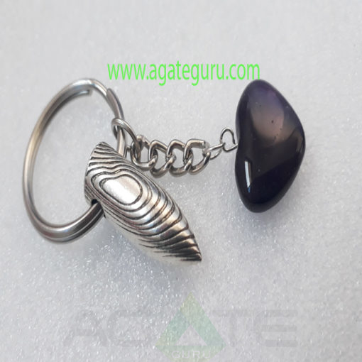 Black-tourmuine-Bullet-Heart-Keychain