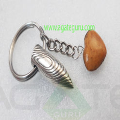 Camel-Colour-Agate-Heary-Keychain