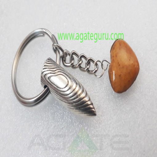 Camel-Colour-Agate-Heary-Keychain