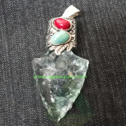 Crystal-Glass-Rough-Hand-Made-Pendent