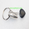 Metal-Bullet-With-Black-Tourmuline-Keychain