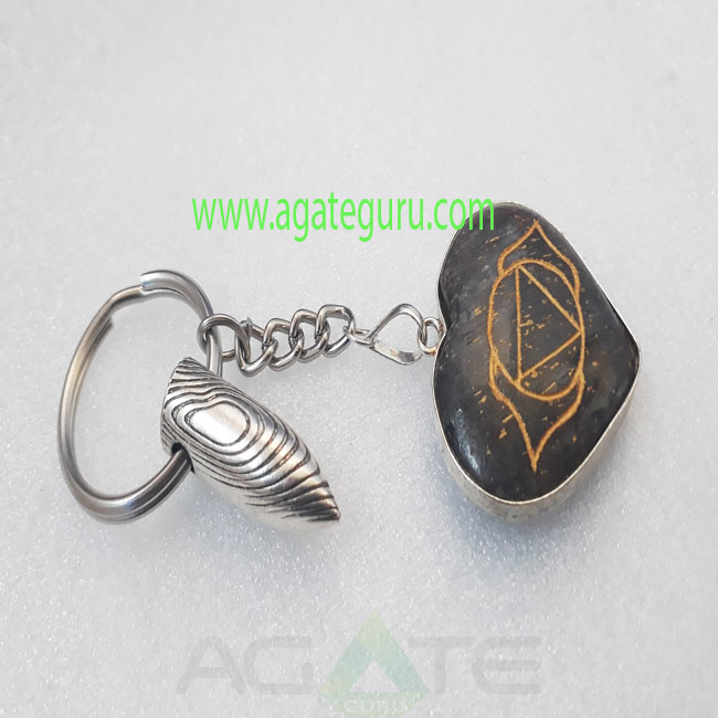 Natural-Agate-Key-Ring Natural-Agate-Key-Ring