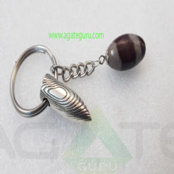 Shiva-Lingam-Gemstone-Key-Ring-With-Bullete