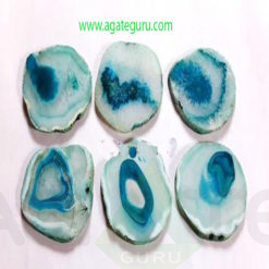 Turquoise-Died-agate-slice