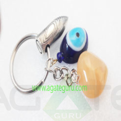 Yellow-GEmstone-Eye-Bullet-Keychain