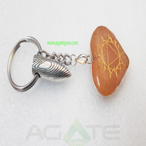 engraved-red-Carnelian-Heart-Bullet-Keychain