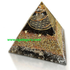 Orogne Black Turmuline With Copper Pyramid