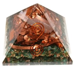 Copper WIre With Big piece Selenite Orgone Pyramid