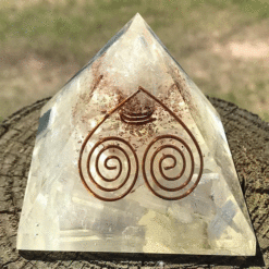 Selenite Natural Orgone Pyramid