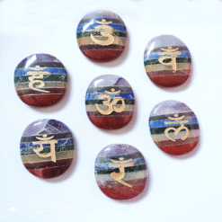 Chakra Bonded Engraved With Ohm Hum Reiki Set