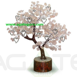 Crystal Rose Quartz Gemstone Lucky Tree