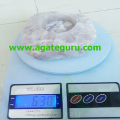 Rose Quartz Natural Rough Shape Candle Holder