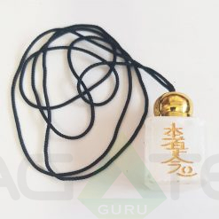 Selenite Tumble Pendent With Reiki Engraved