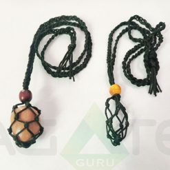 Tutorial Gemstone Macrame Interchangeable Pouch Necklace