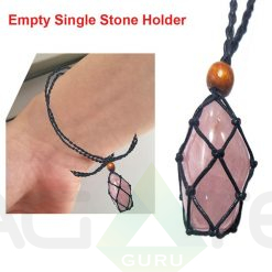 Rose Quartz Macrame Pendent Adjustable Changeble Cord